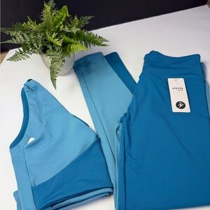 OTOS Teal and Sky Blue Activewear Set